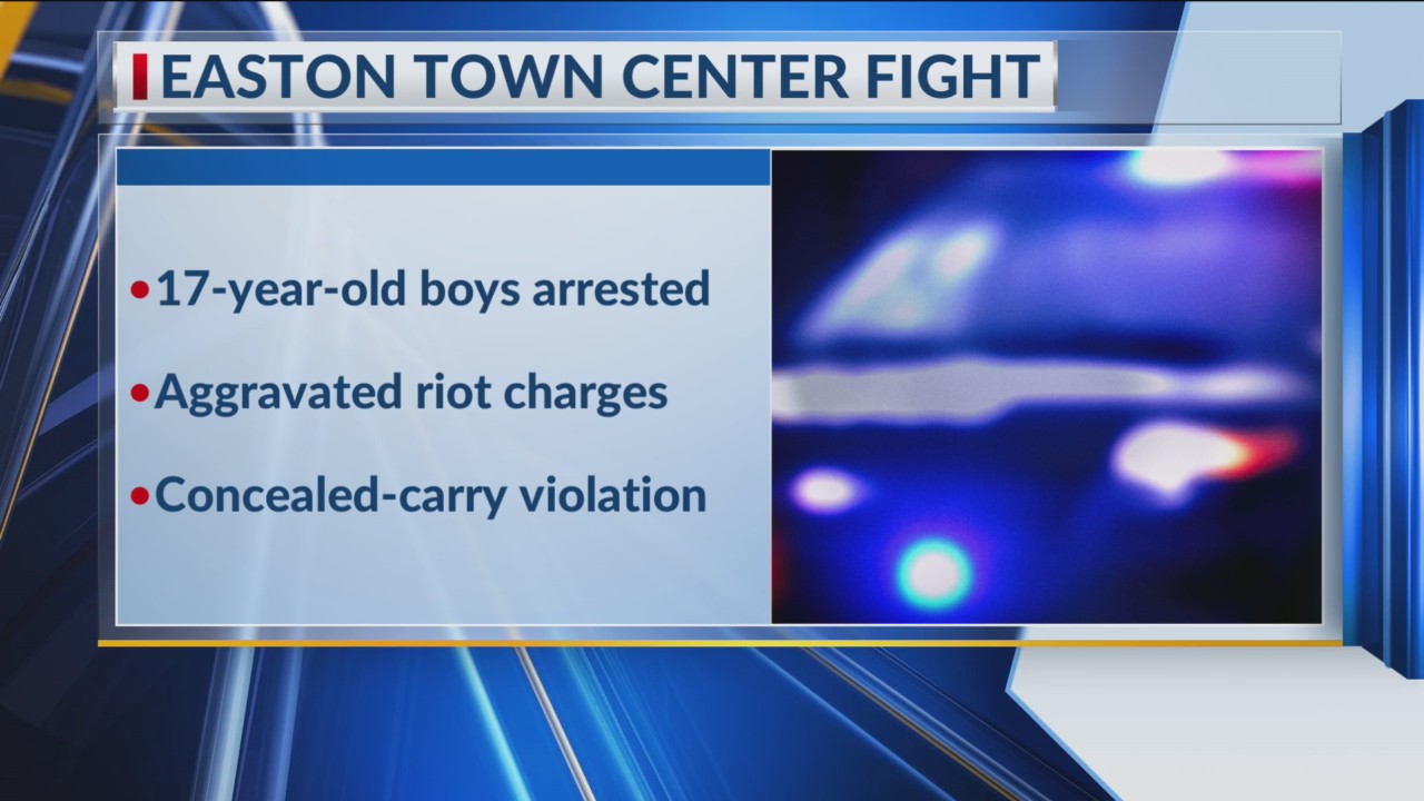 Two teens with guns arrested after large fight at Easton mall – NBC4 ...