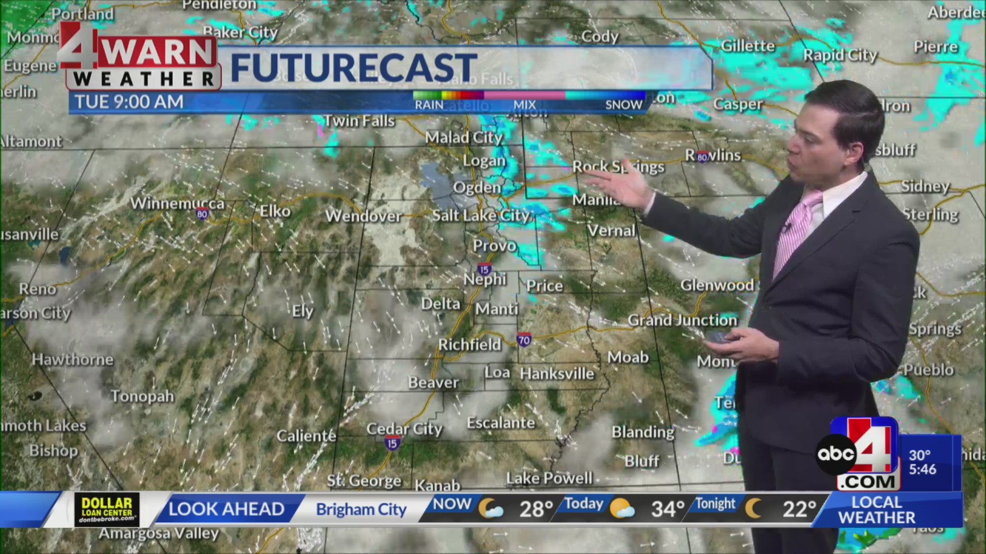 Strong cold front moves in leaving behind mountain and valley snow ...