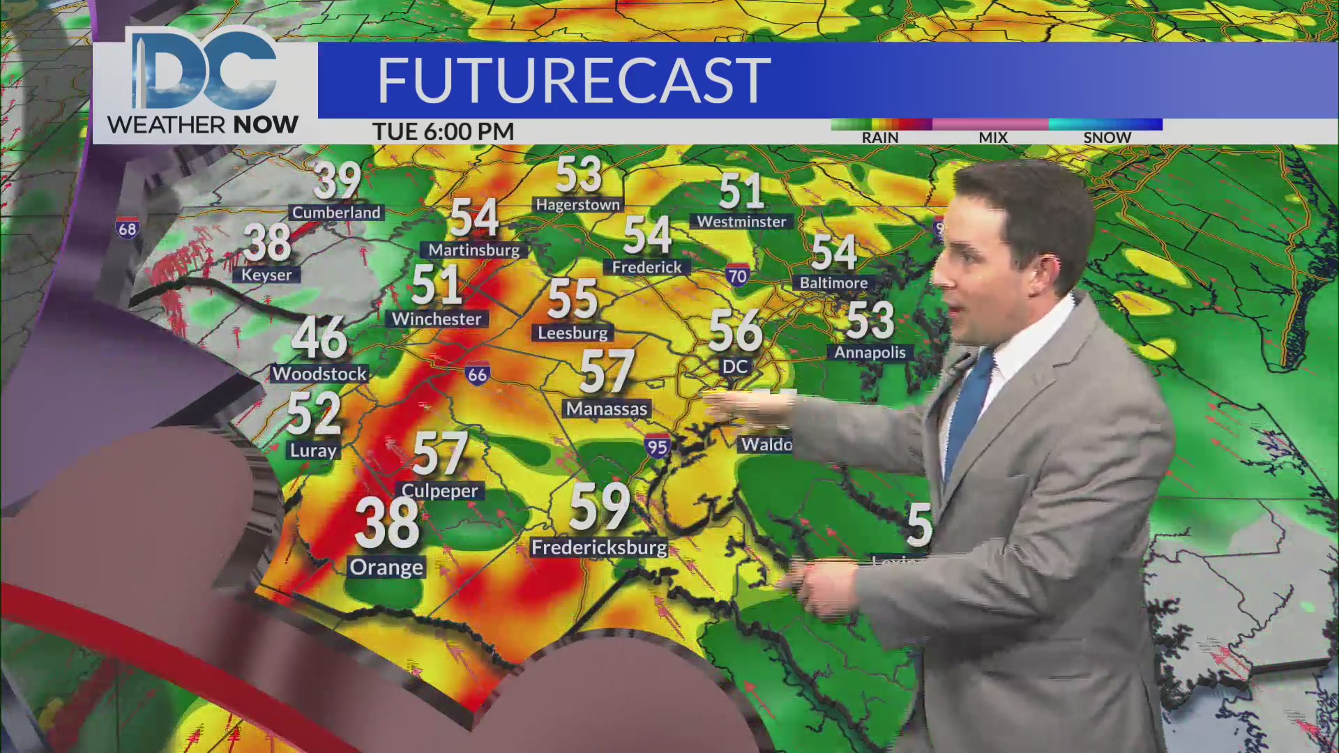 FORECAST: Heavy rain and intense winds in the DMV – DC News Now | DC ...