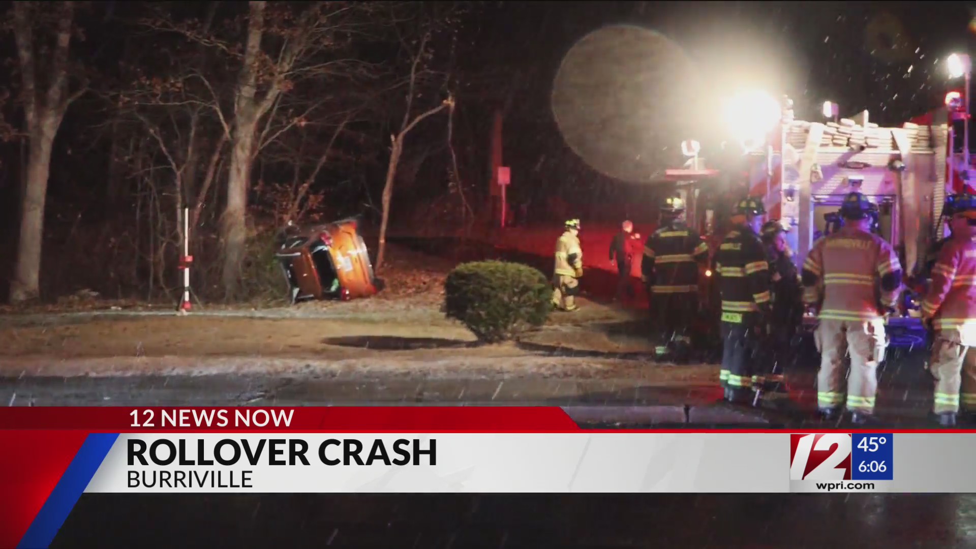 Crews respond to Burrillville rollover