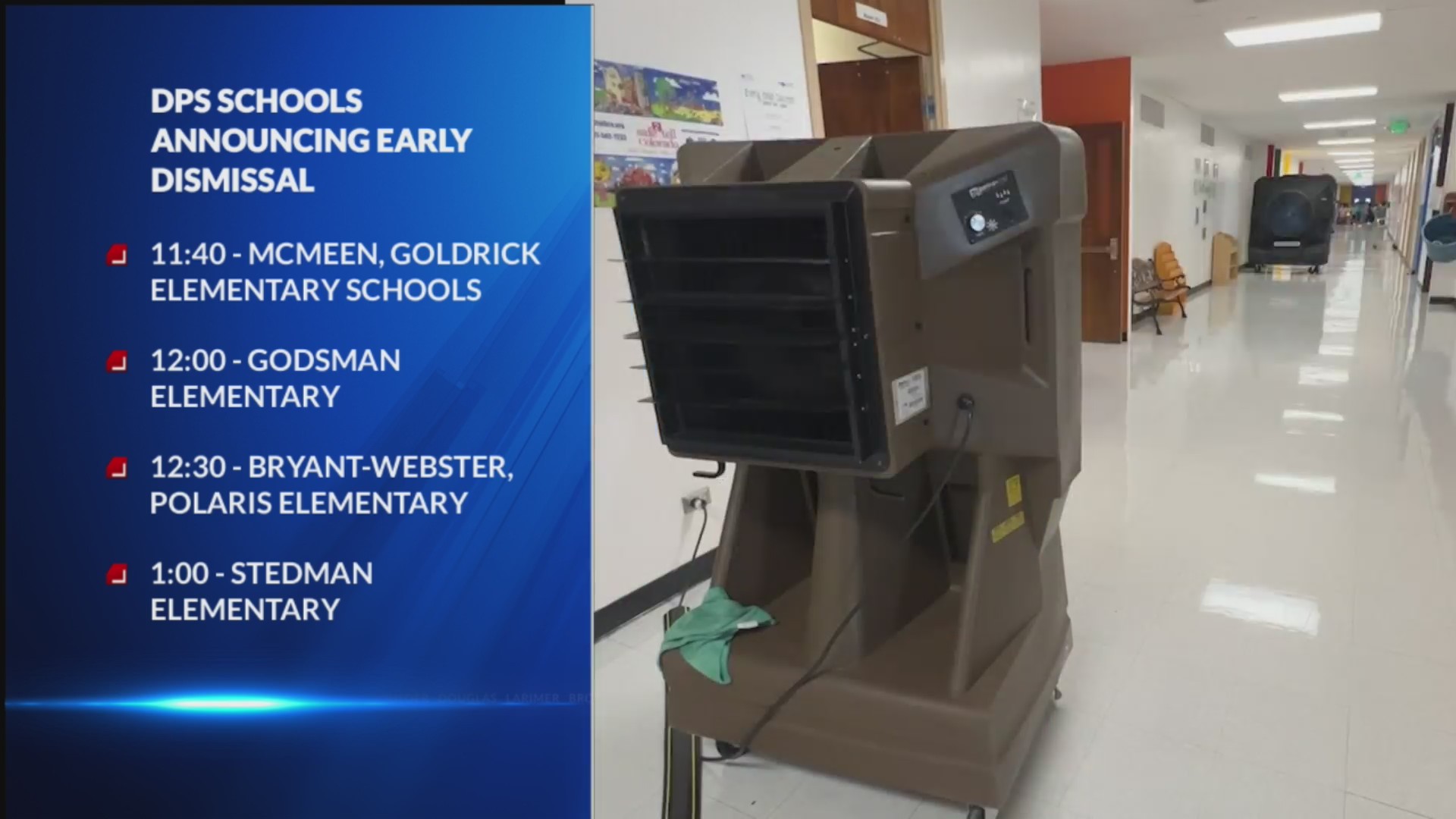 Denver schools closing early due to heat on Tuesday – FOX31 Denver