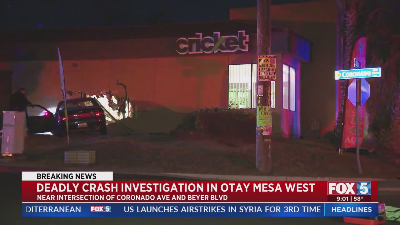 Deadly Crash Investigation In Otay Mesa West – FOX 5 San Diego & KUSI News