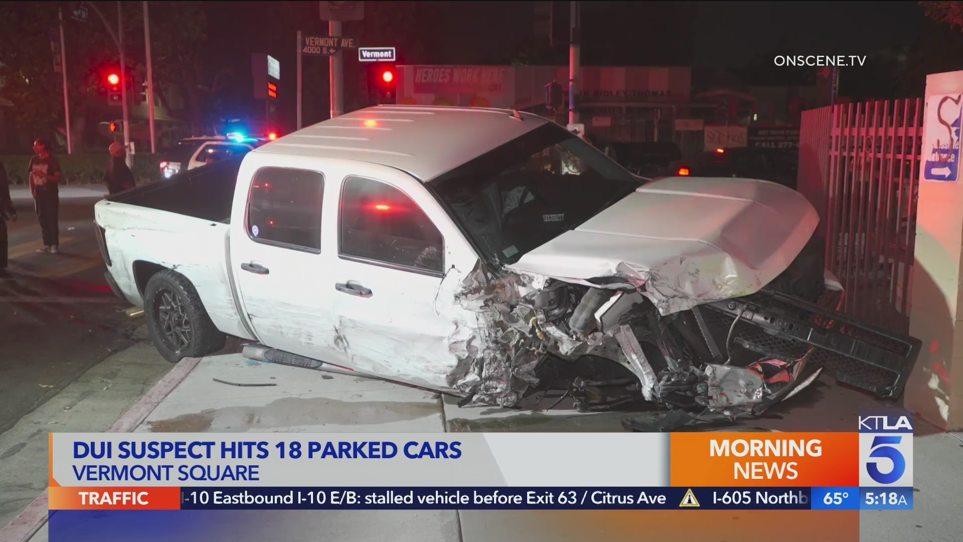 Driver slams into more than a dozen cars in South L.A. – KTLA
