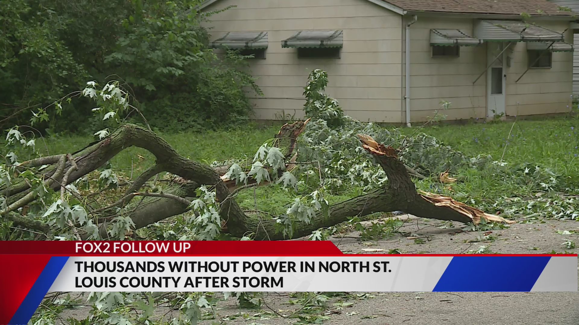 Thousands without power in north St. Louis County after storms – FOX 2