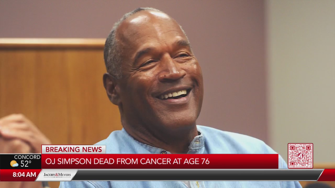 O.J. Simpson dead from cancer at 76 KRON4(02)