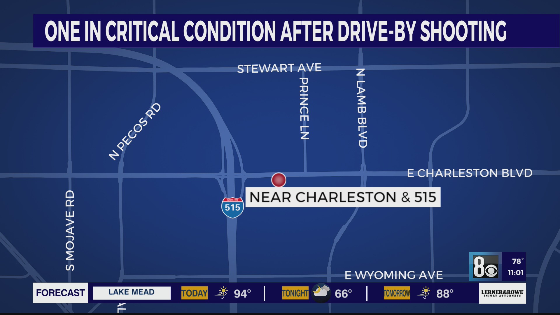 1 injured after driveby shooting in east Las Vegas KLAS