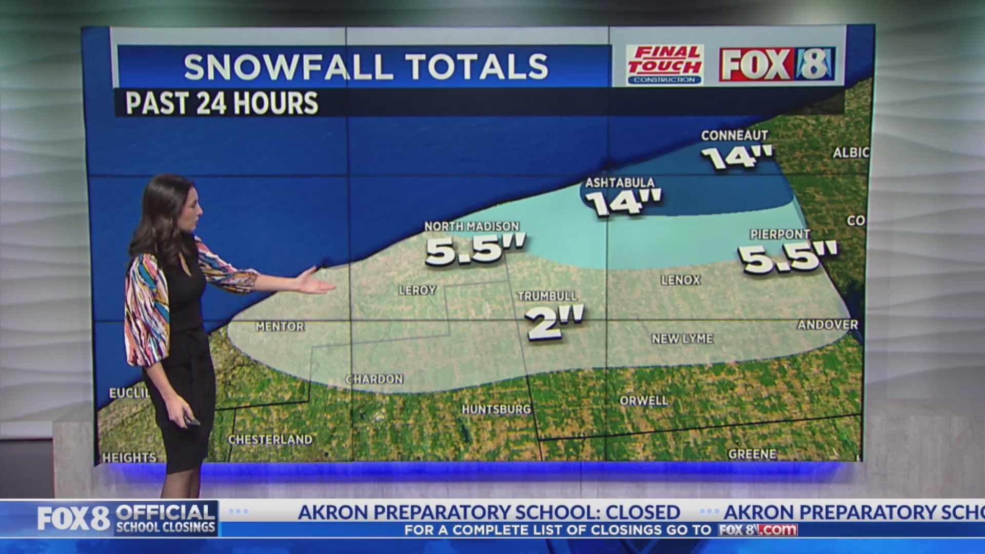 Lingering snow, cold temps overnight – Fox 8 Cleveland WJW