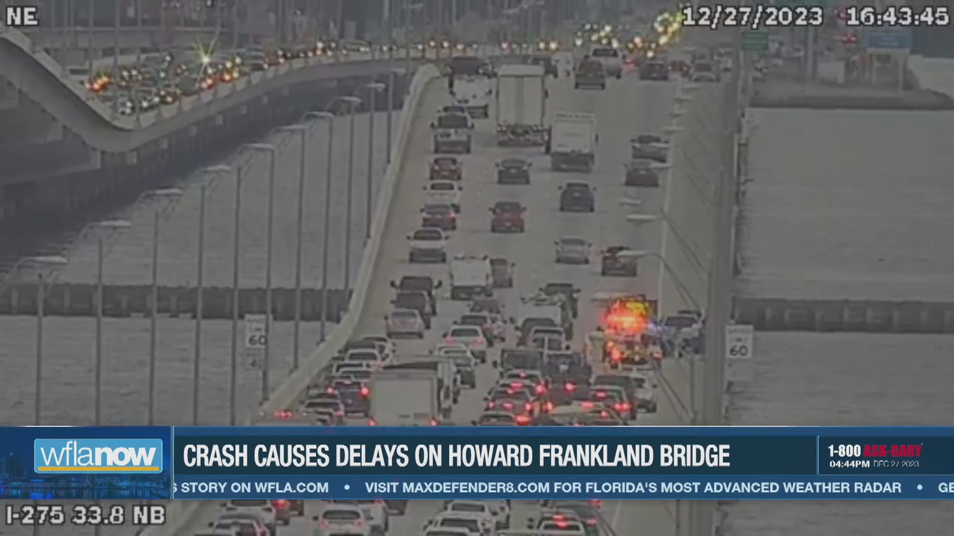 Accident causing delays on Howard Frankland Bridge – WFLA