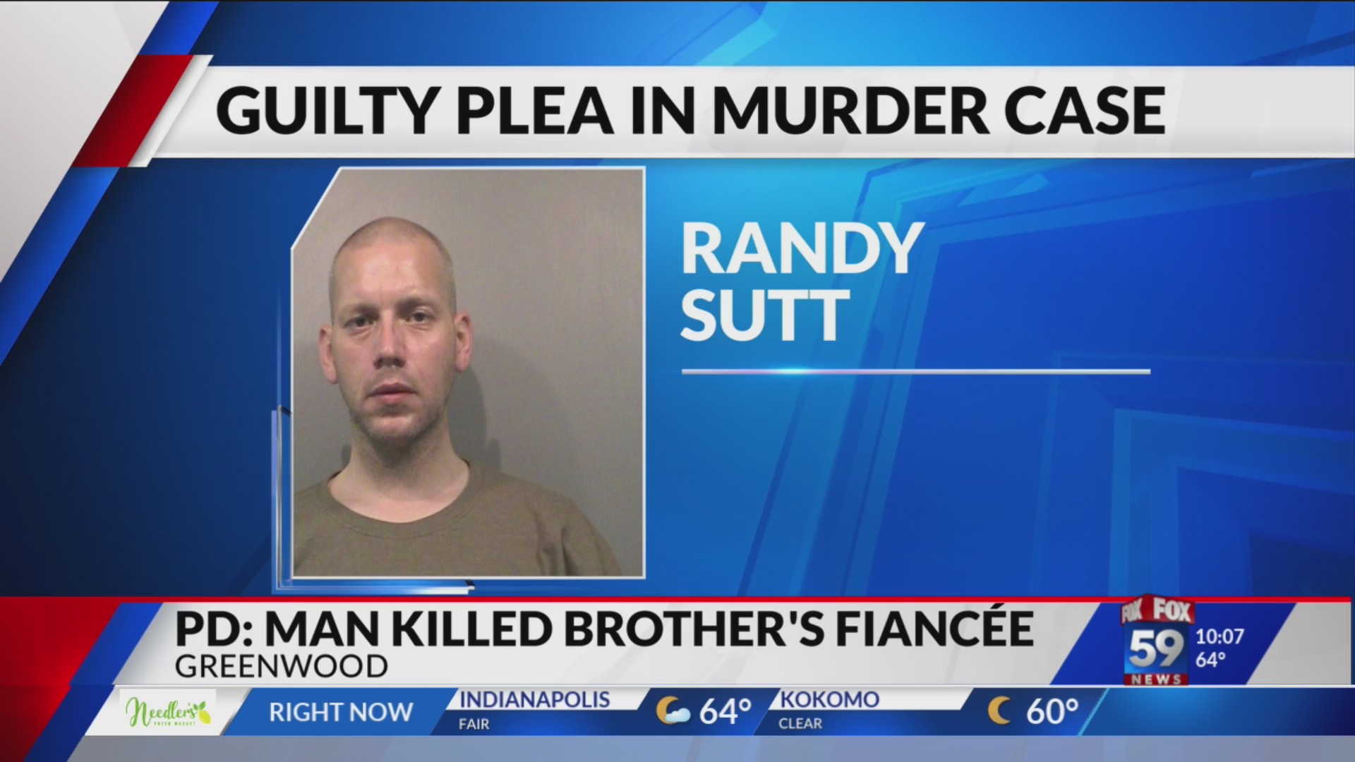Greenwood man pleads guilty to fatally shooting brother’s fiancée – Fox 59