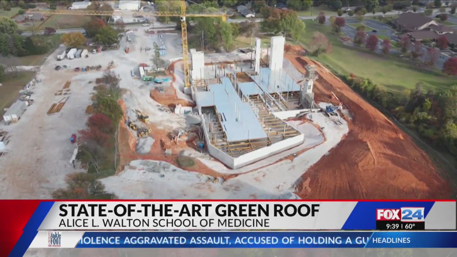 Stateoftheart green roof coming to Alice L. Walton School of