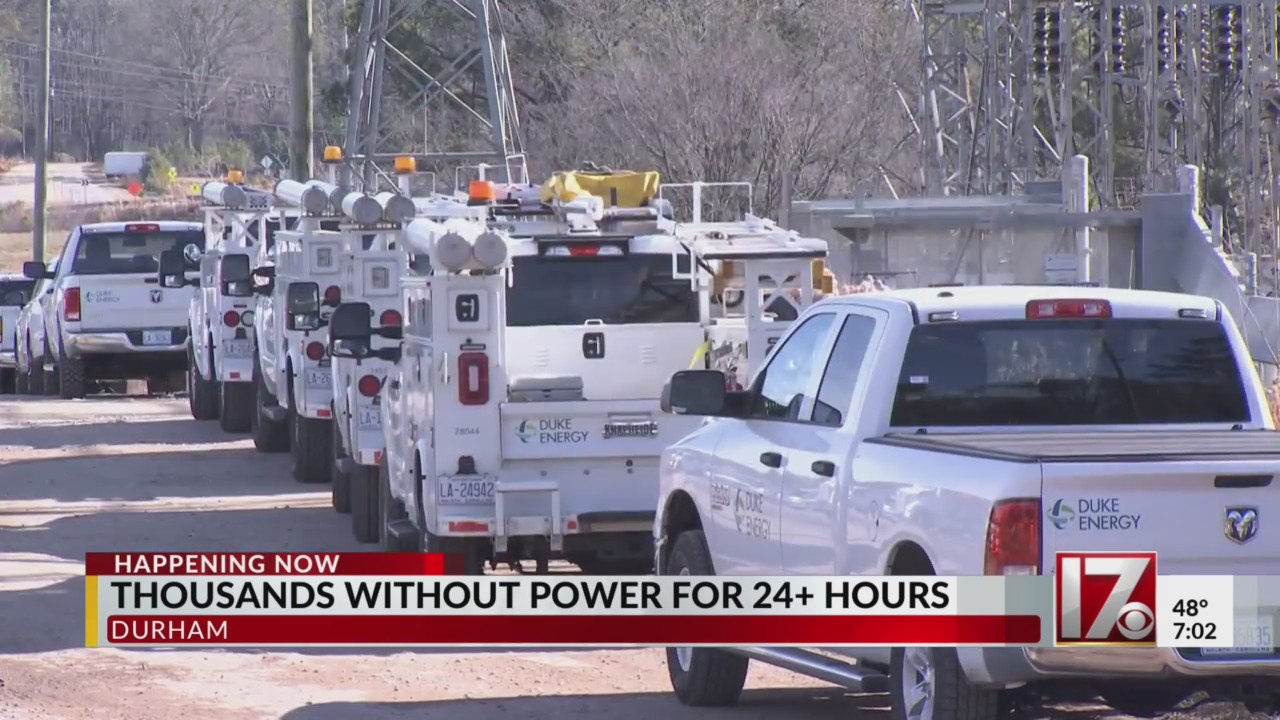 Thousands have been without power for more than 24 hours in Durham ...