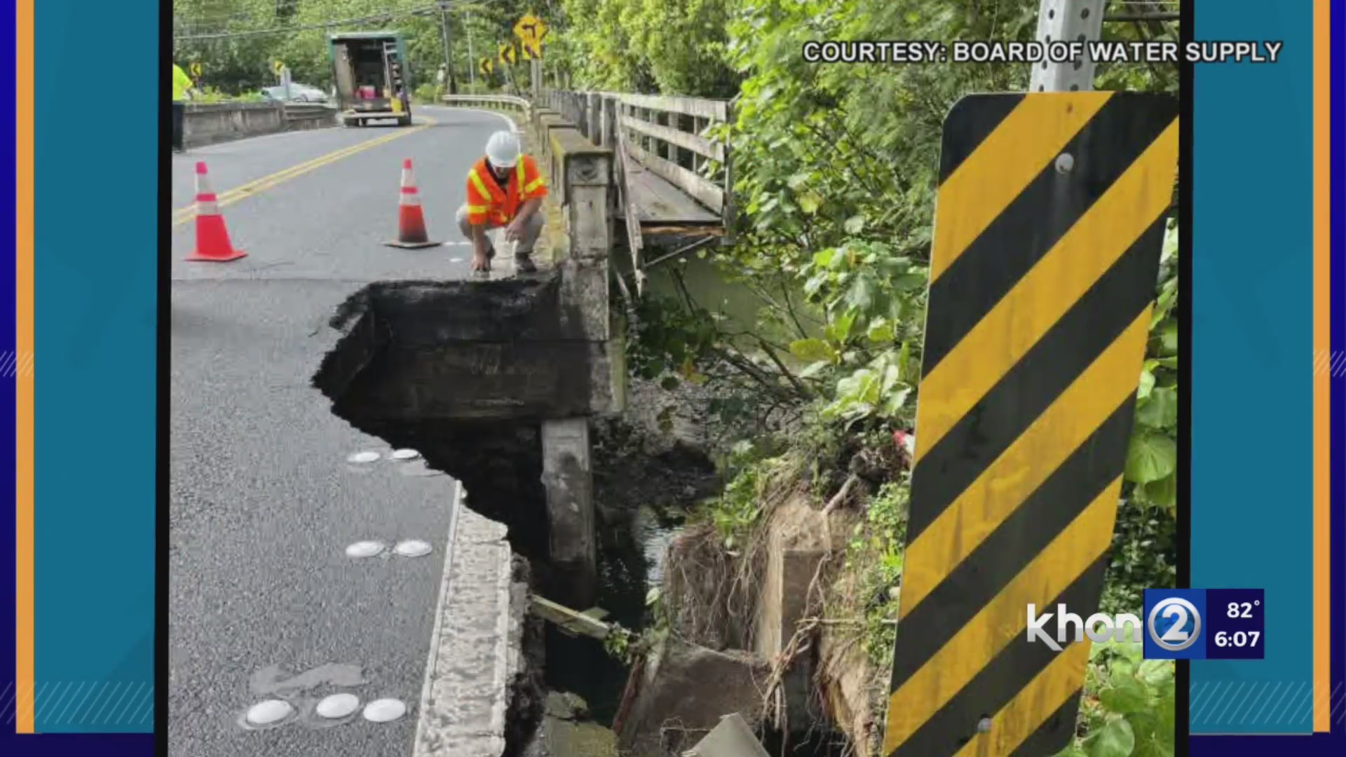 Kamehameha Hwy still closed, Kahana bridge collapses – KHON2