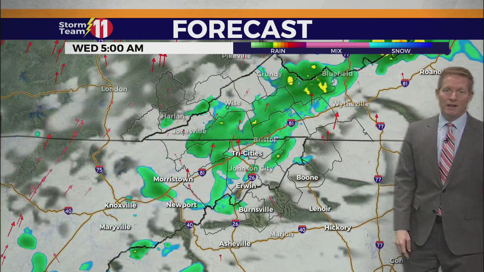 Scattered showers today – WJHL | Tri-Cities News & Weather