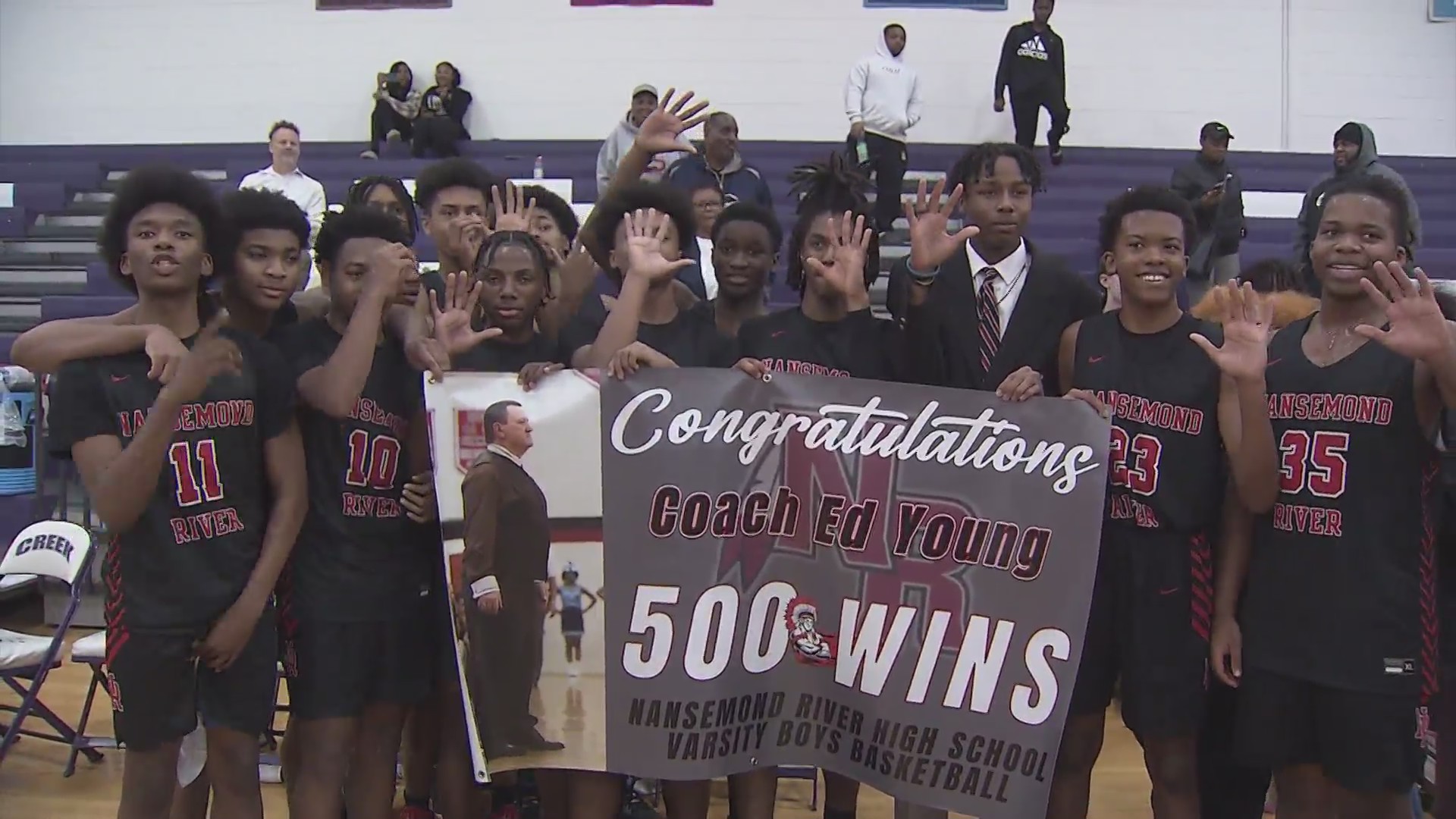 Nansemond River coach Ed Young gets 500th win