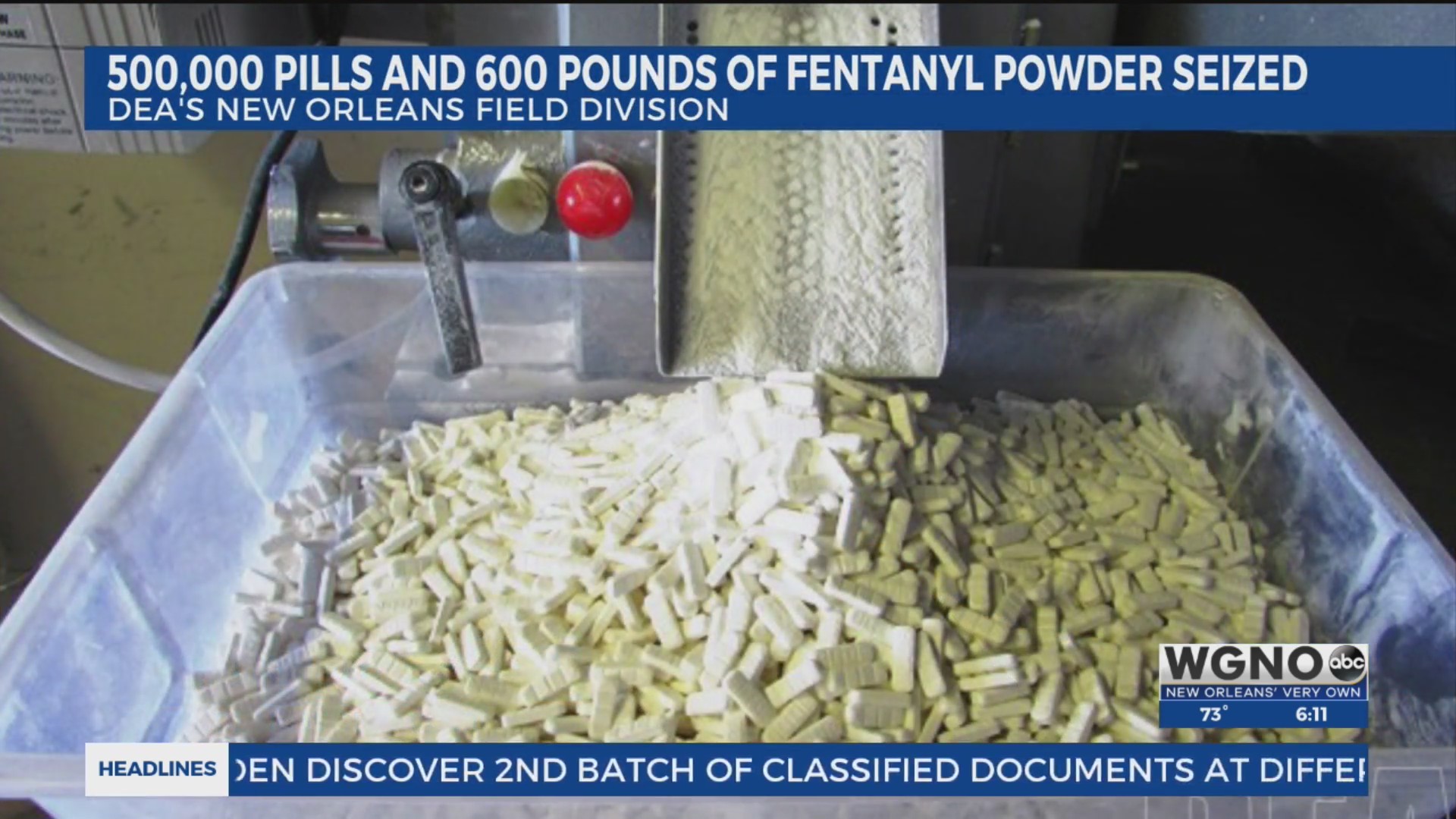 Fentanyl seized by New Orleans DEA office in 2022 enough to wipe out ...
