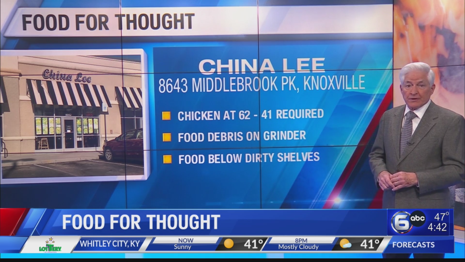 Several violations found during inspection at Chinese restaurant in