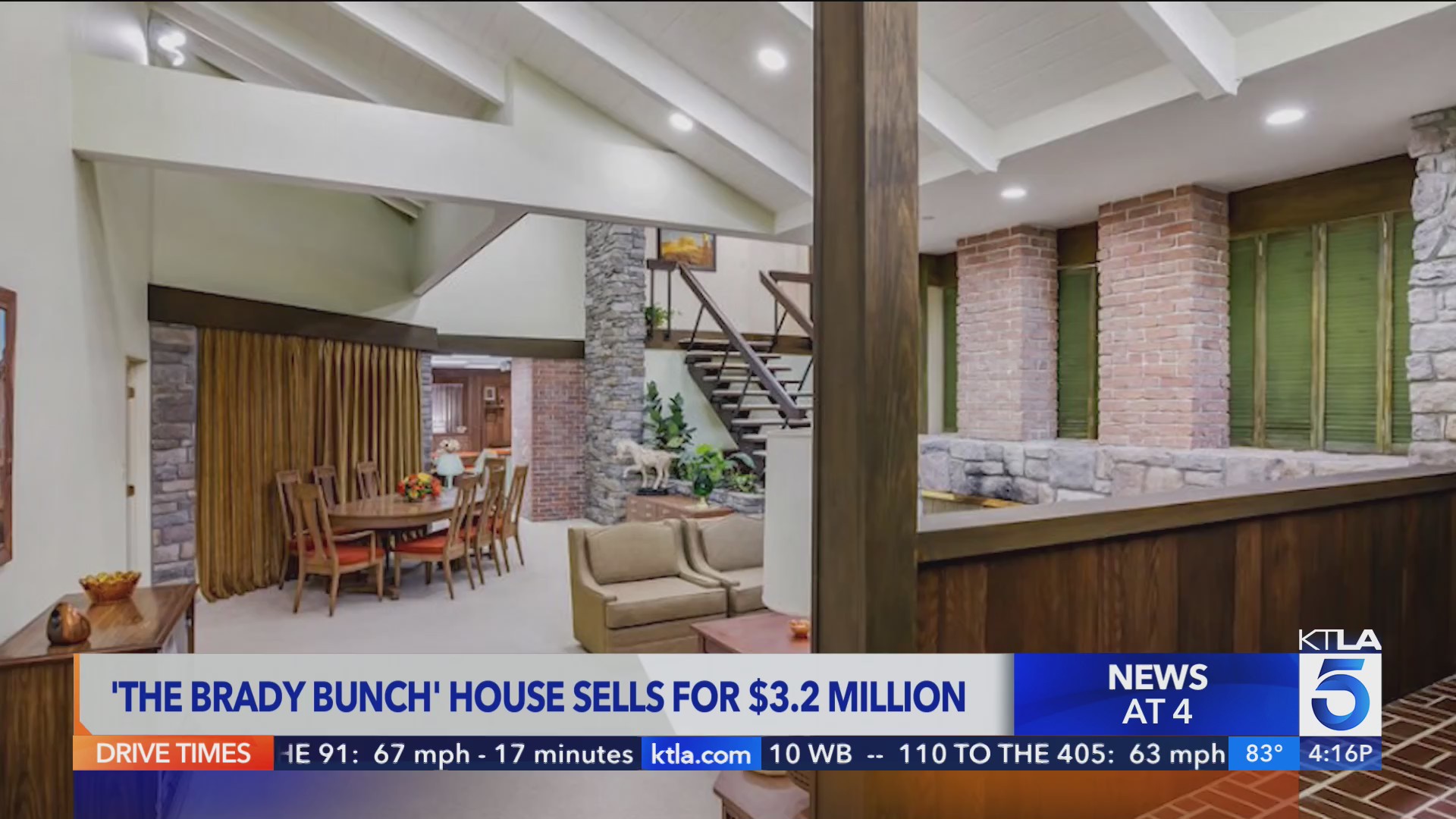 Brady Bunch house sells for $3.2 million – KTLA