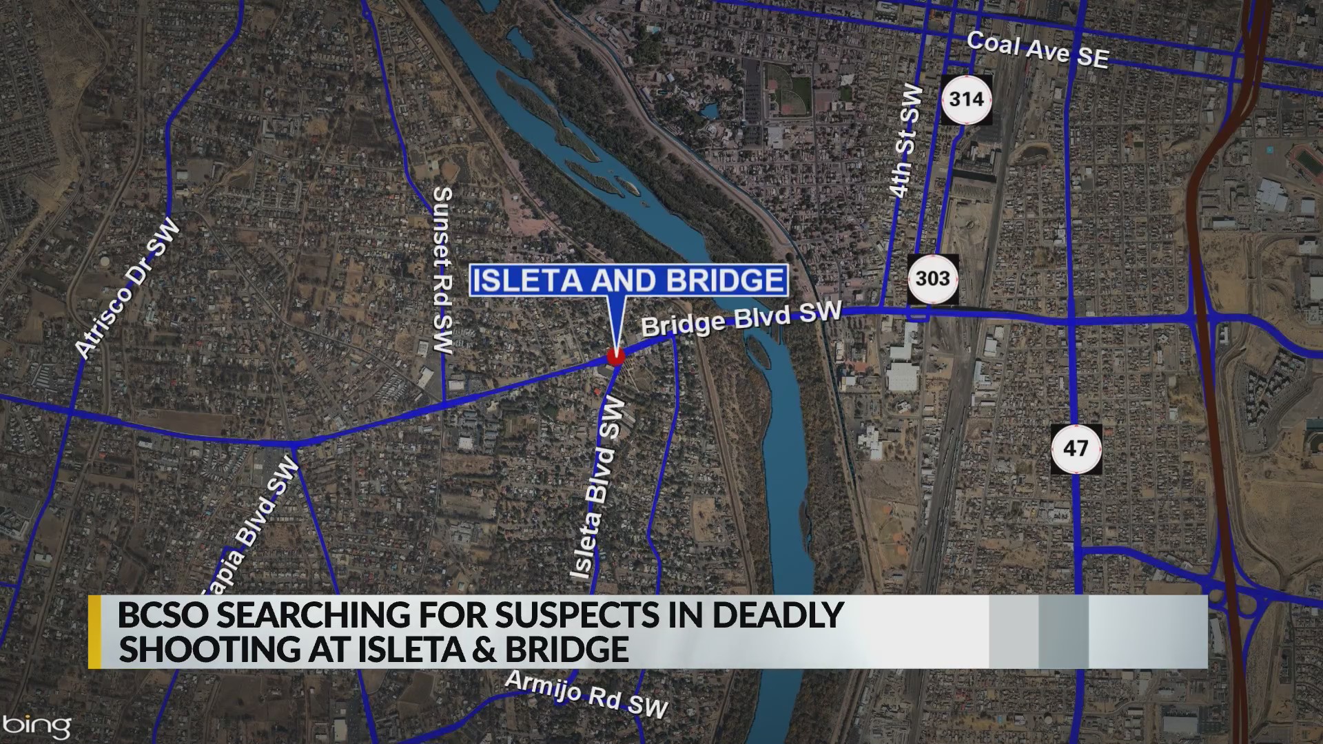 BCSO searching for suspects in deadly shooting at Isleta & Bridge