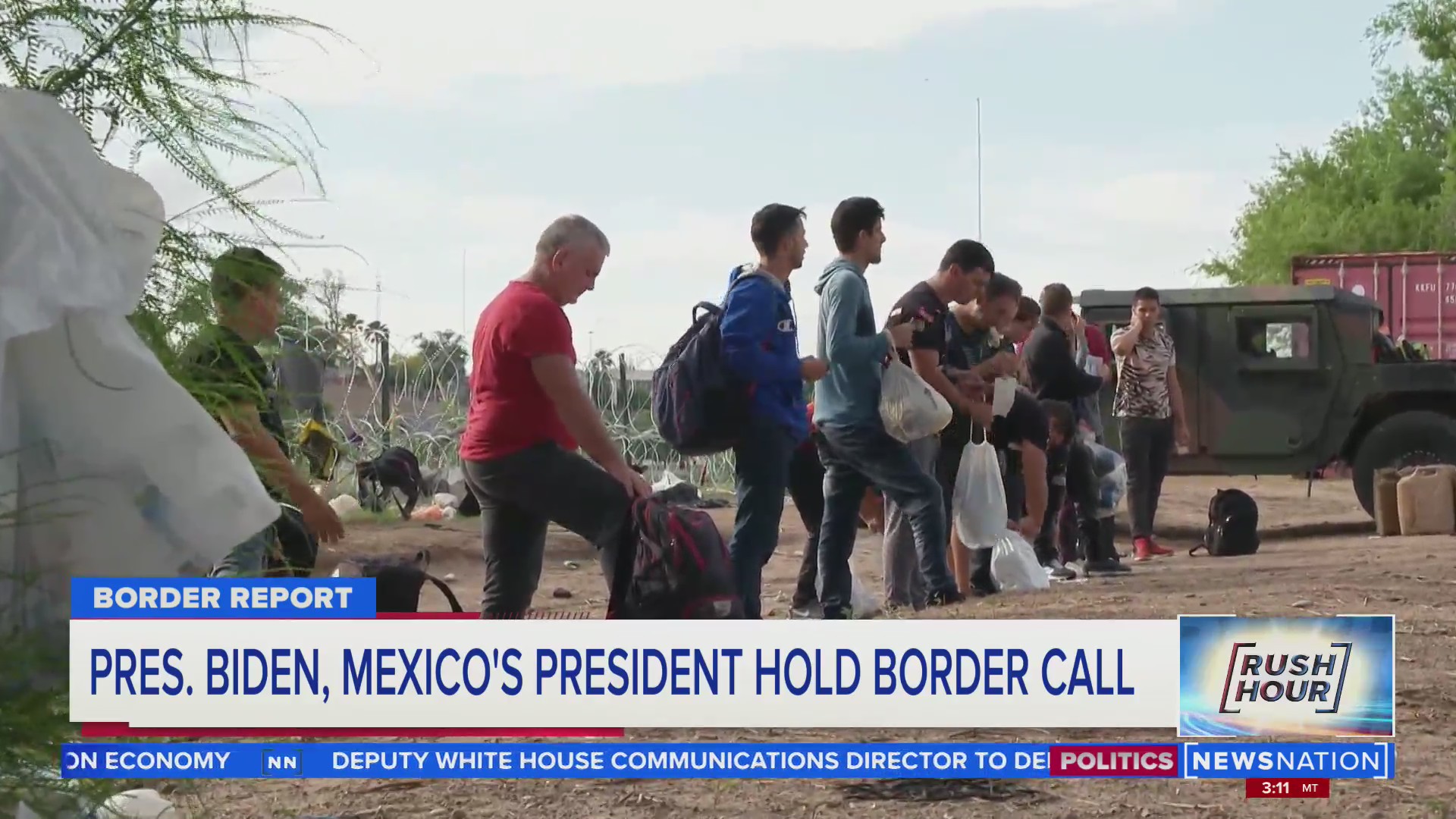Biden discusses border issues with Mexican president | Rush Hour ...