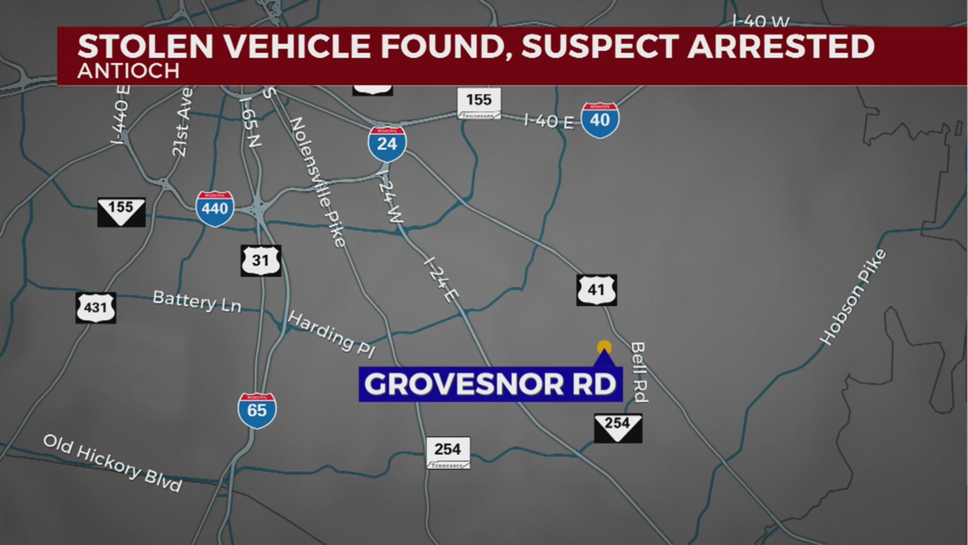 Suspect arrested after leaving wallet inside stolen car – WKRN News 2