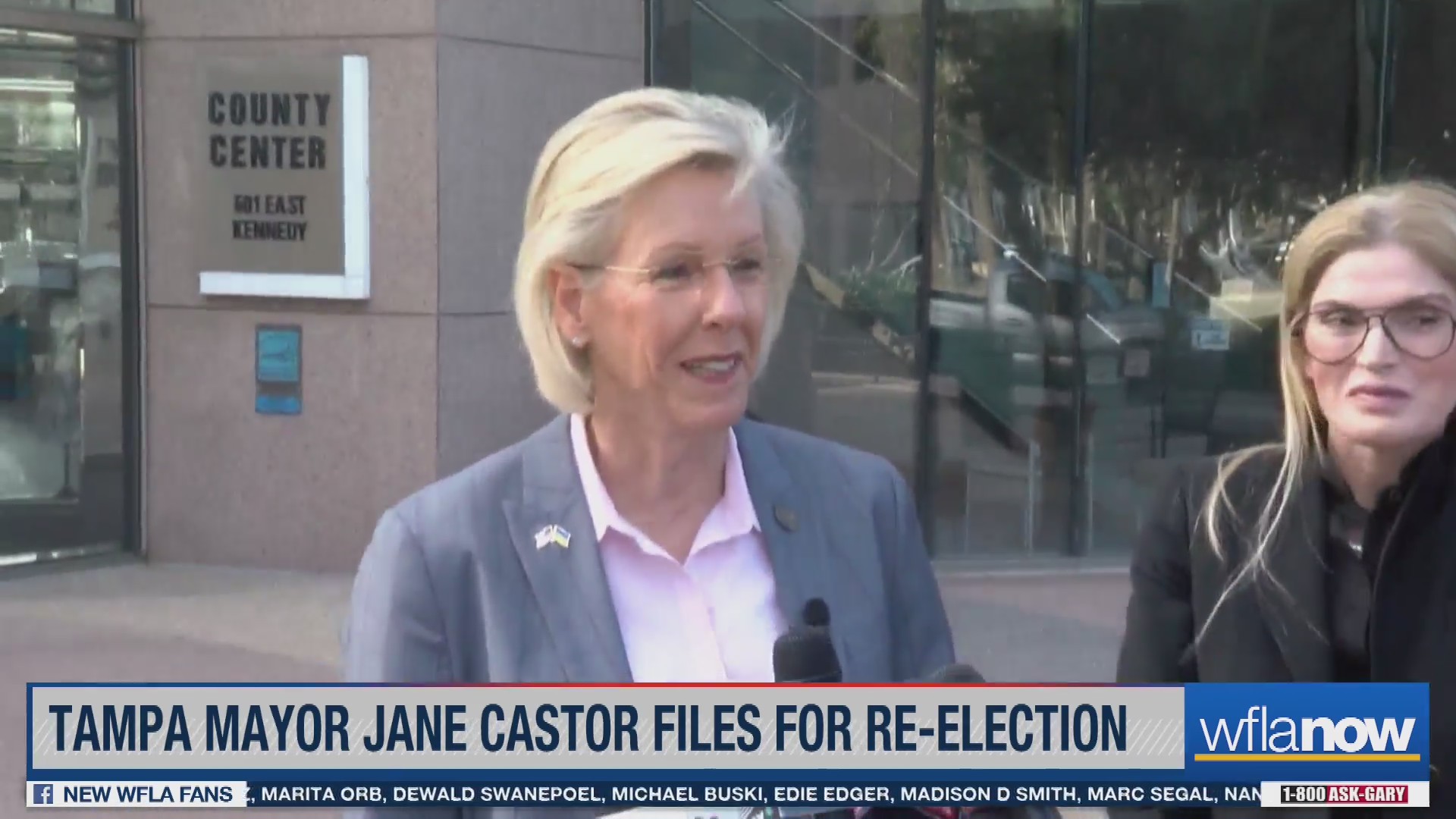 Tampa Mayor Jane Castor speaks after filing for re-election – WFLA
