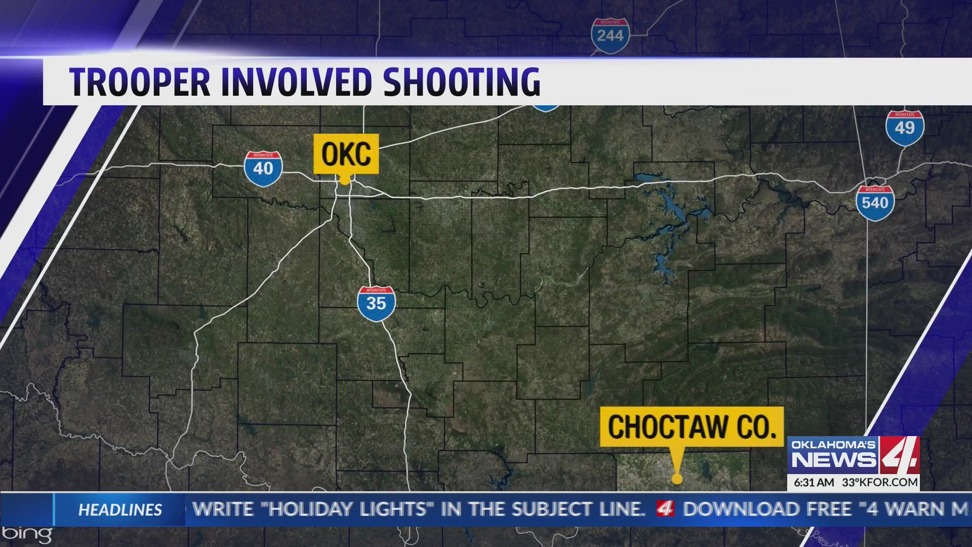 One dead after trooper-involved shooting in Choctaw Co. – KFOR.com ...