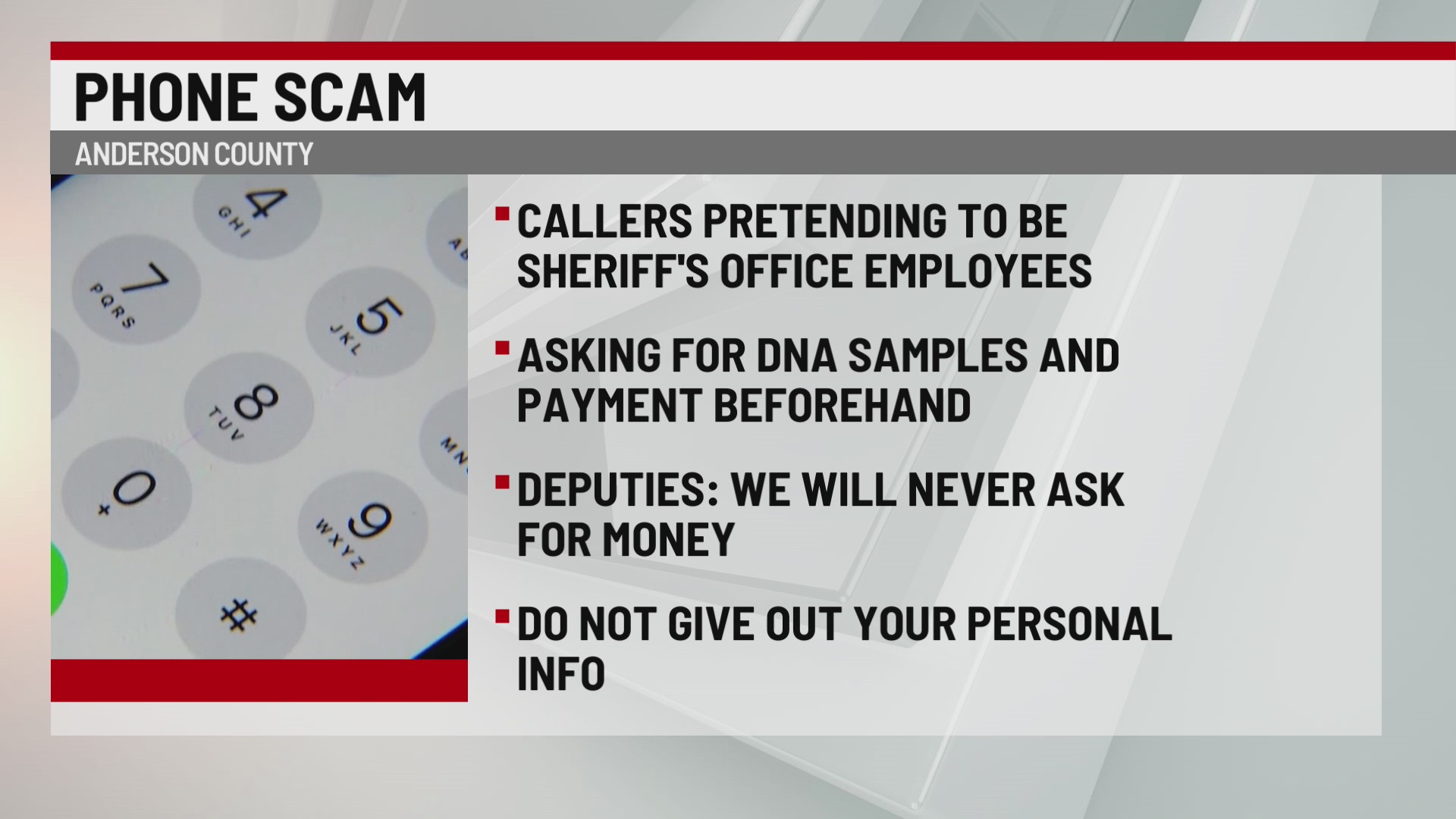 Deputies warn of phone scams in Anderson Co. &ndash; WSPA 7NEWS