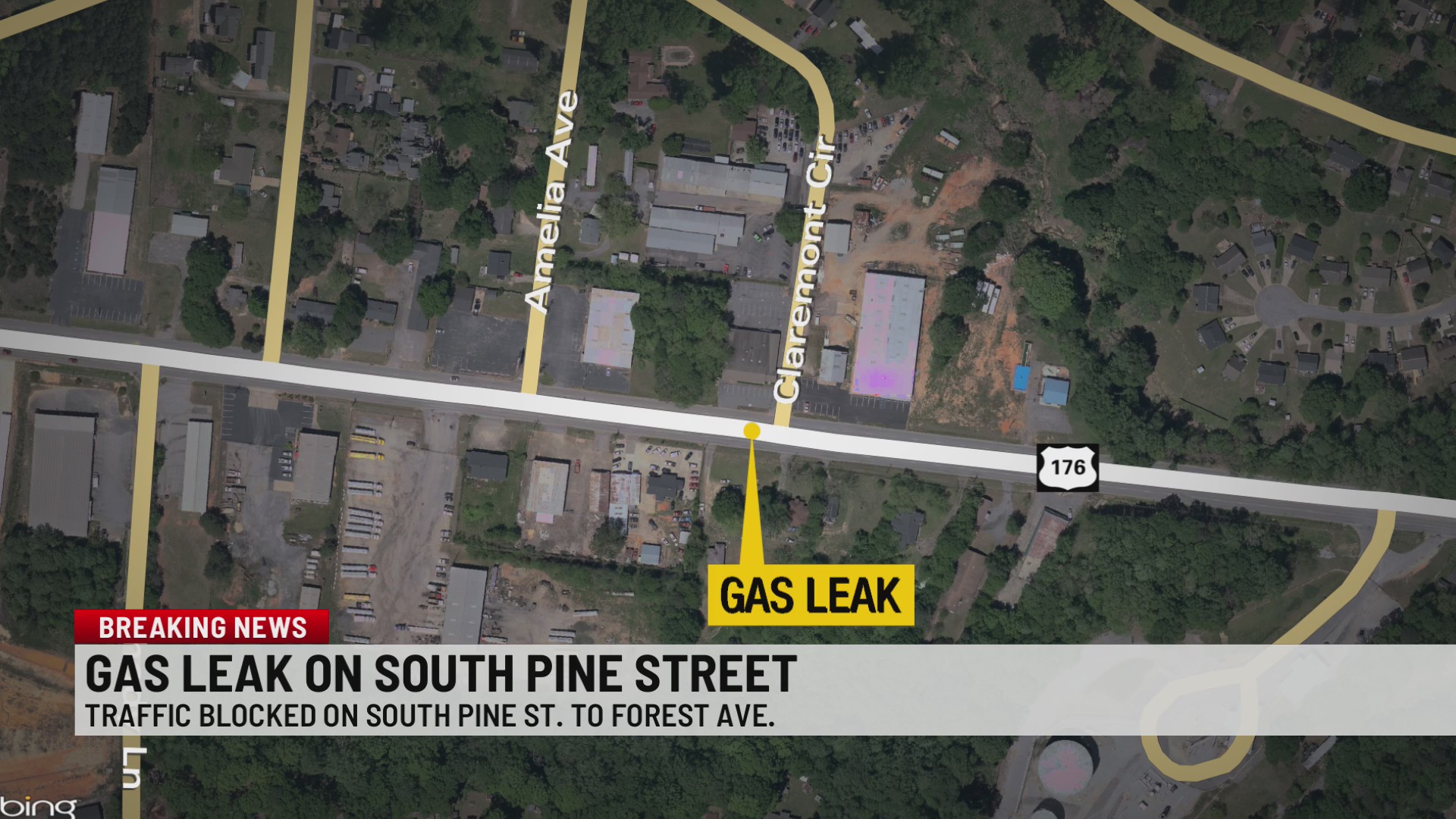 Gas leak blocks road in Spartanburg WSPA 7NEWS