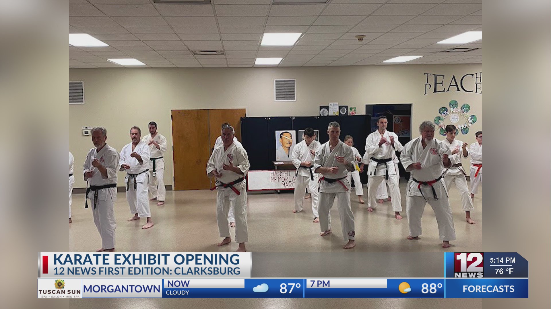 Karate exhibit opening in Clarksburg