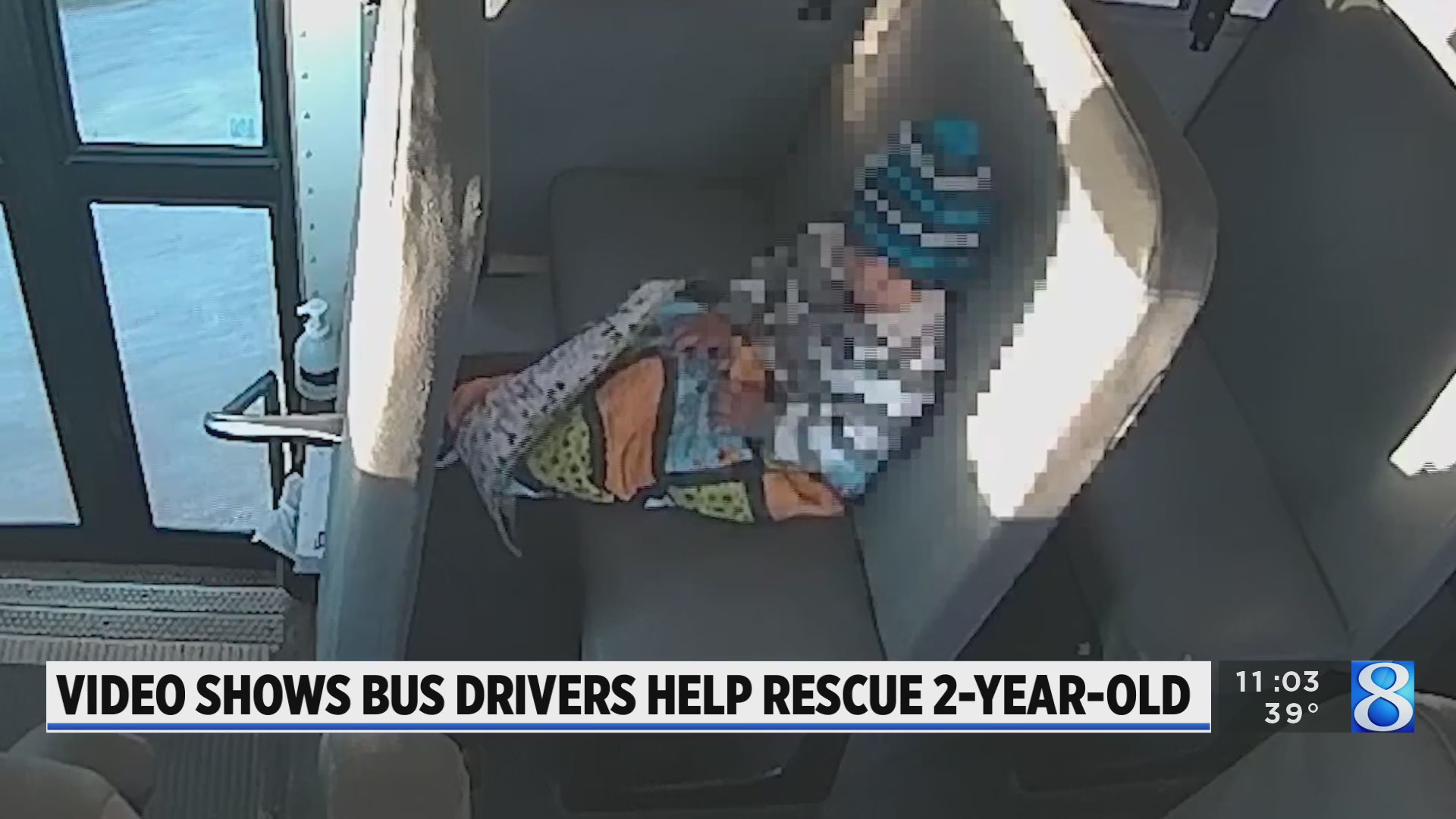 Heroic rescue of baby caught on school bus camera – WOODTV.com