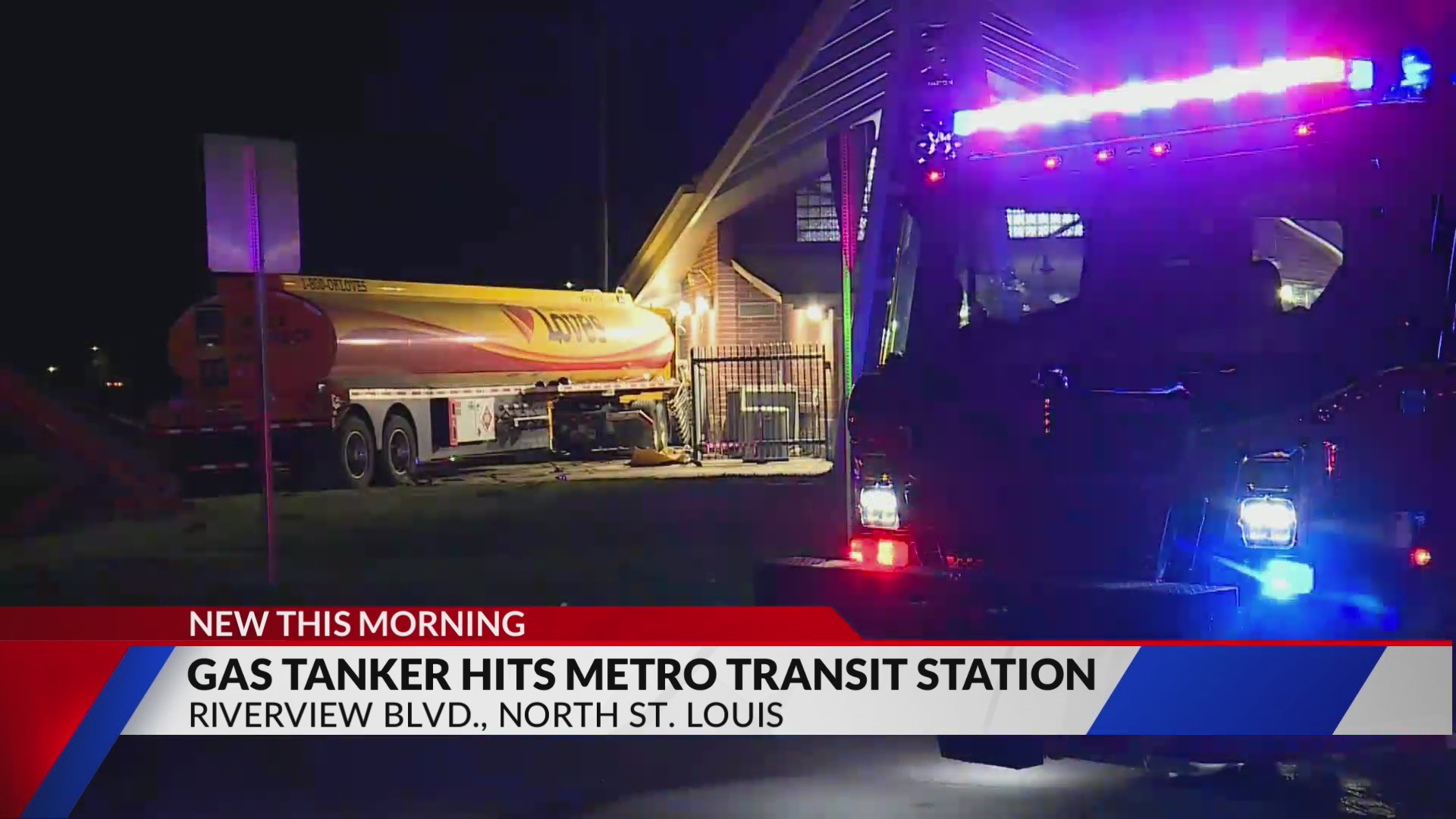 Gas tanker crashes into St. Louis Metro transit center – FOX 2