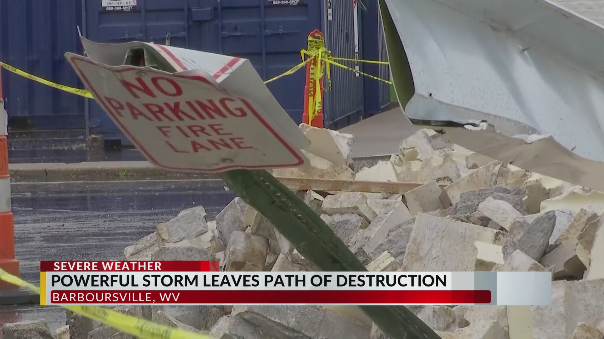 Pieces of Huntington Mall fall off during powerful storm – WOWK 13 News