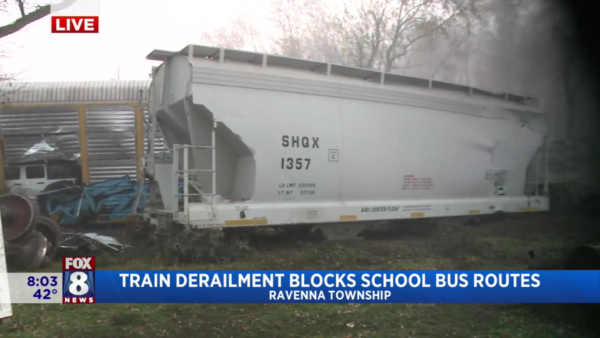 Crews still on scene after train derailment in Ravenna Twp. – Fox 8 ...