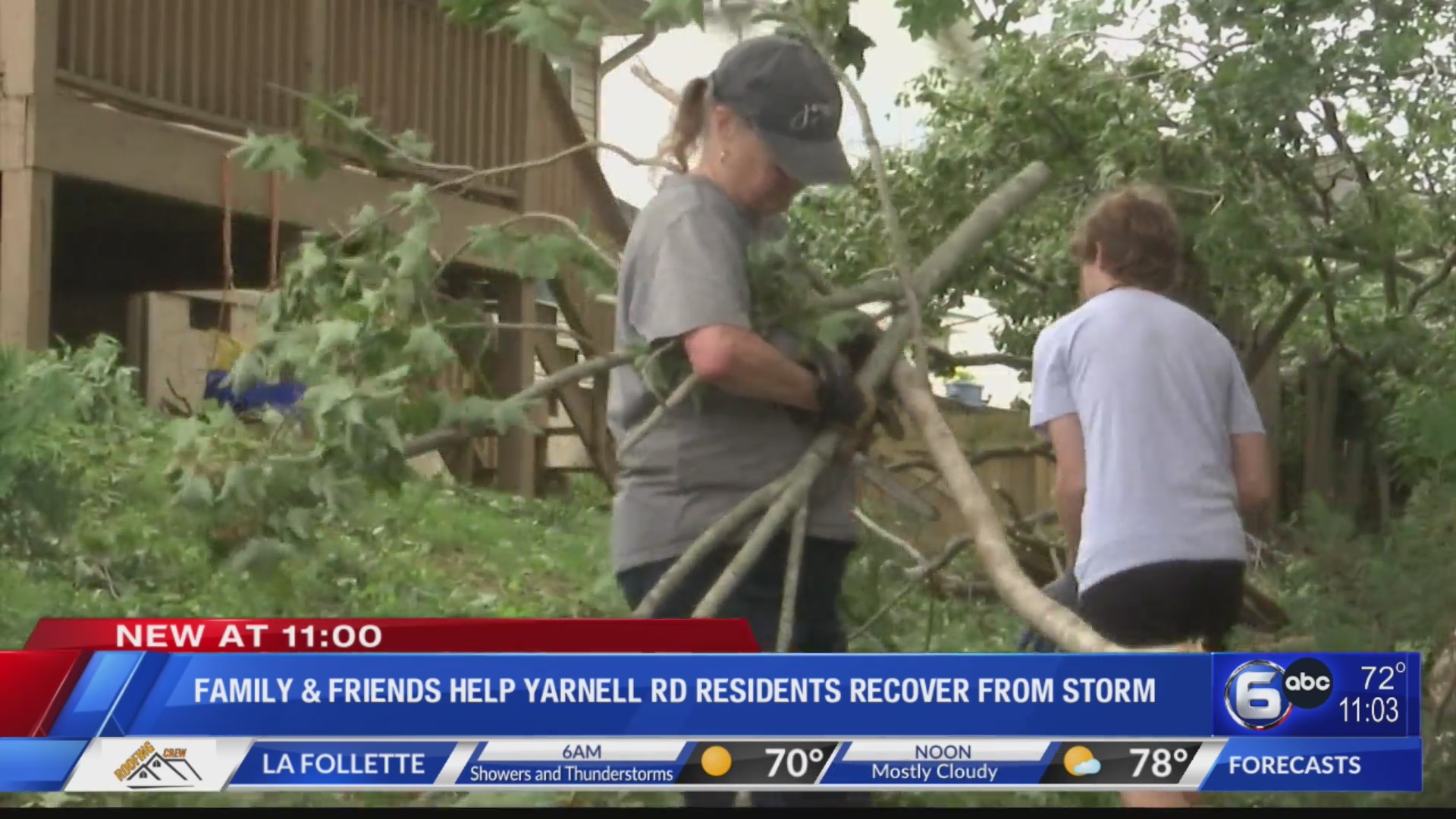 Family, friends help Yarnell Road residents recover from storm WATE 6 On Your Side