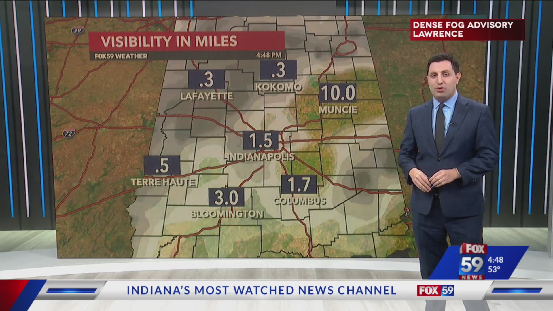 Dense Fog Advisory expands, mild and wet pattern continues – Fox 59