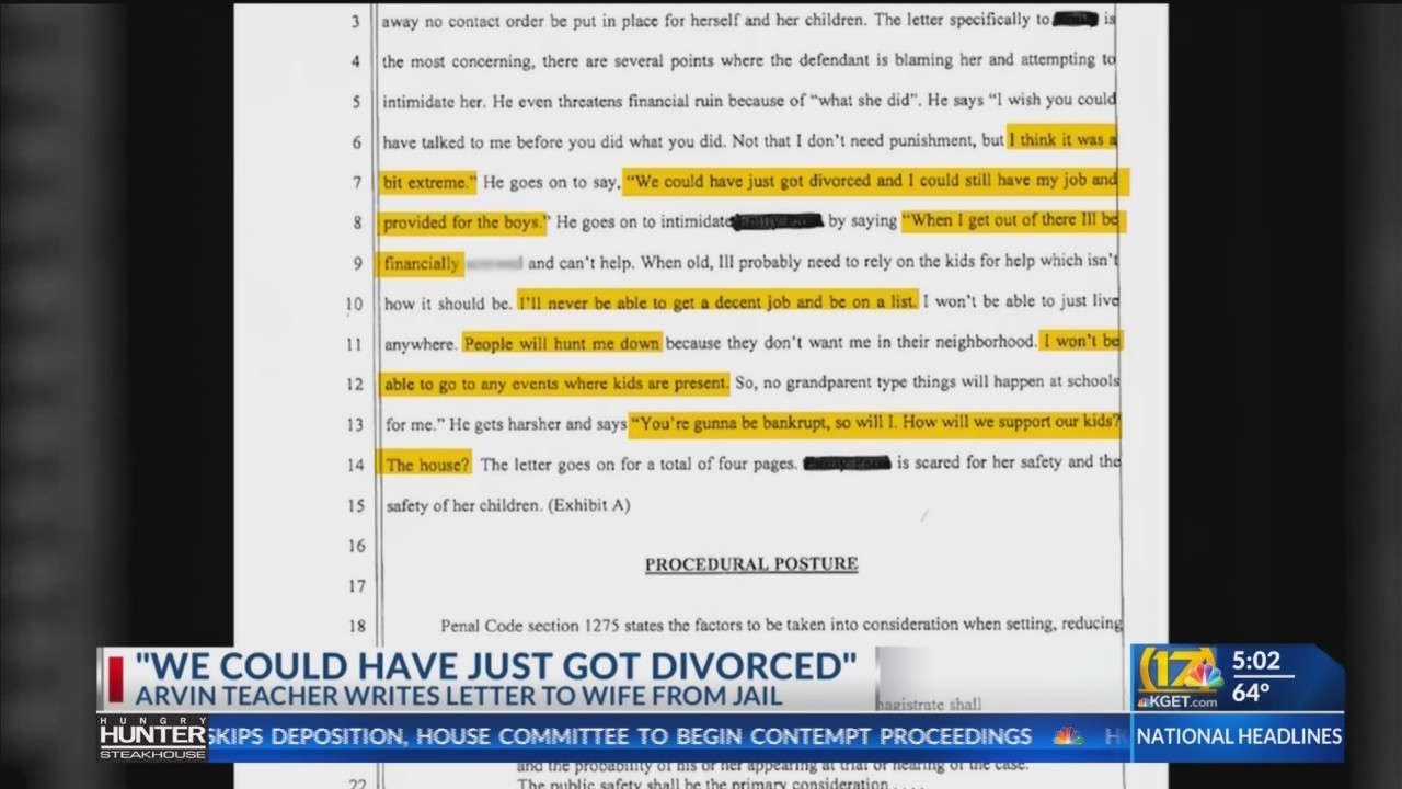 Arvin High teacher accused of sex with student having ‘difficult’ time ...
