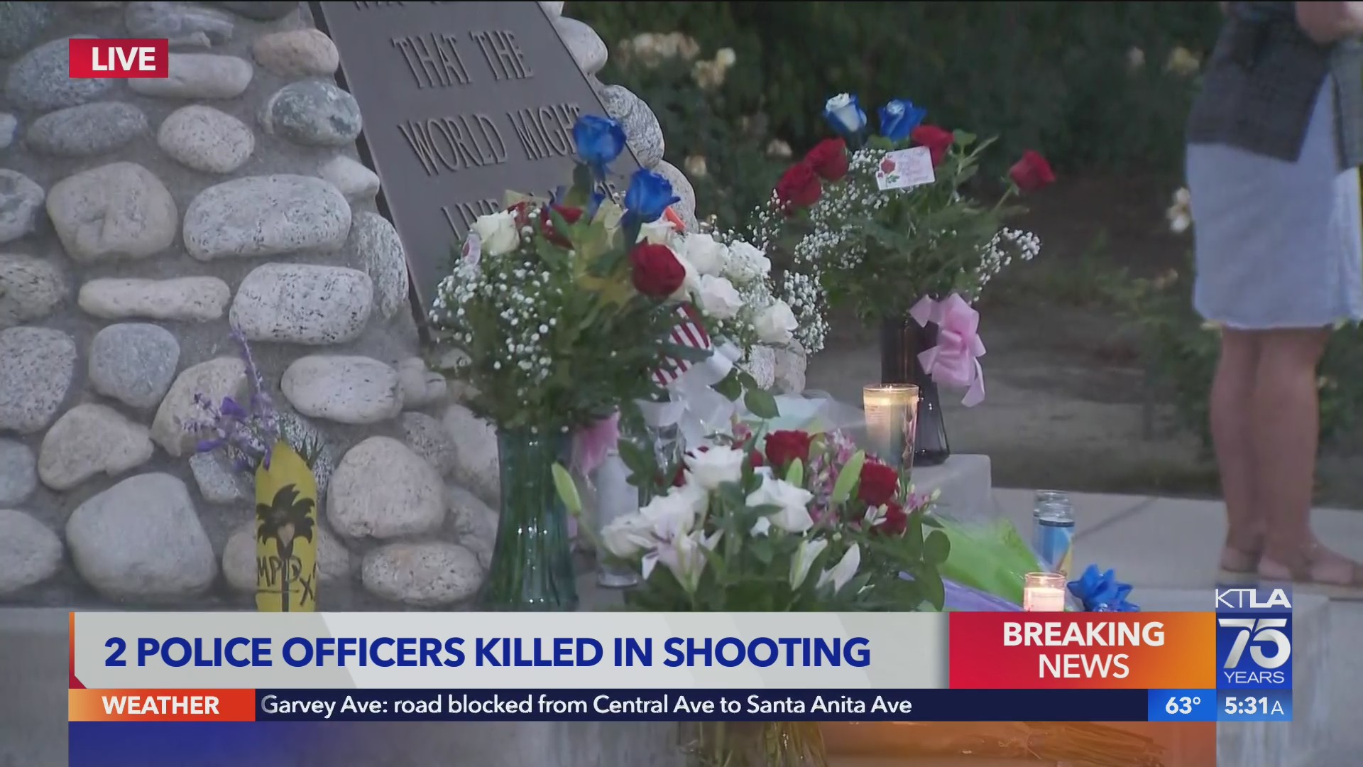 Memorial grows for 2 officers killed in El Monte shooting – KTLA