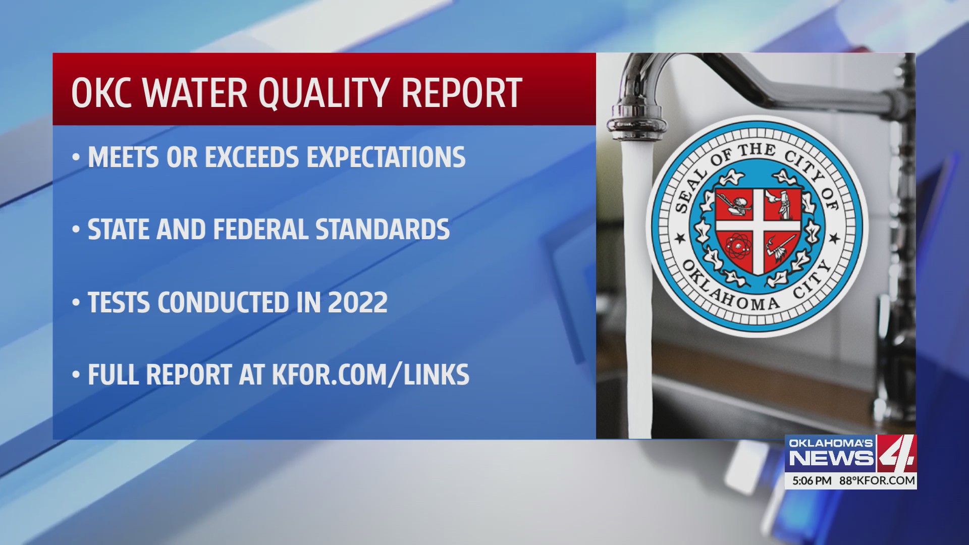 OKC water quality report Oklahoma City