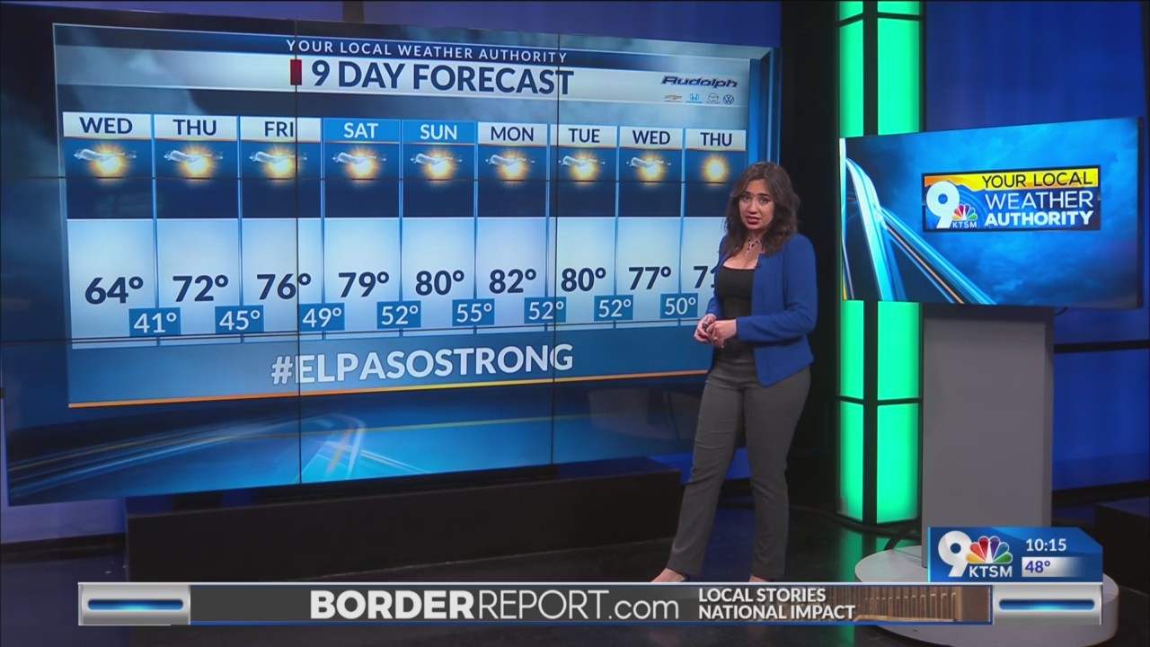 Exclusive weather forecast El Paso Texas, 10/31/2023 KTSM 9 News