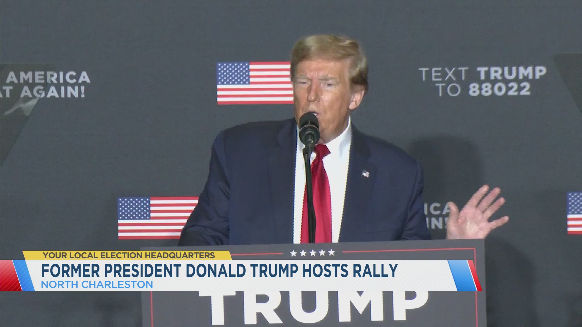 Former President Donald Trump hosts rally in North Charleston – WCBD News 2