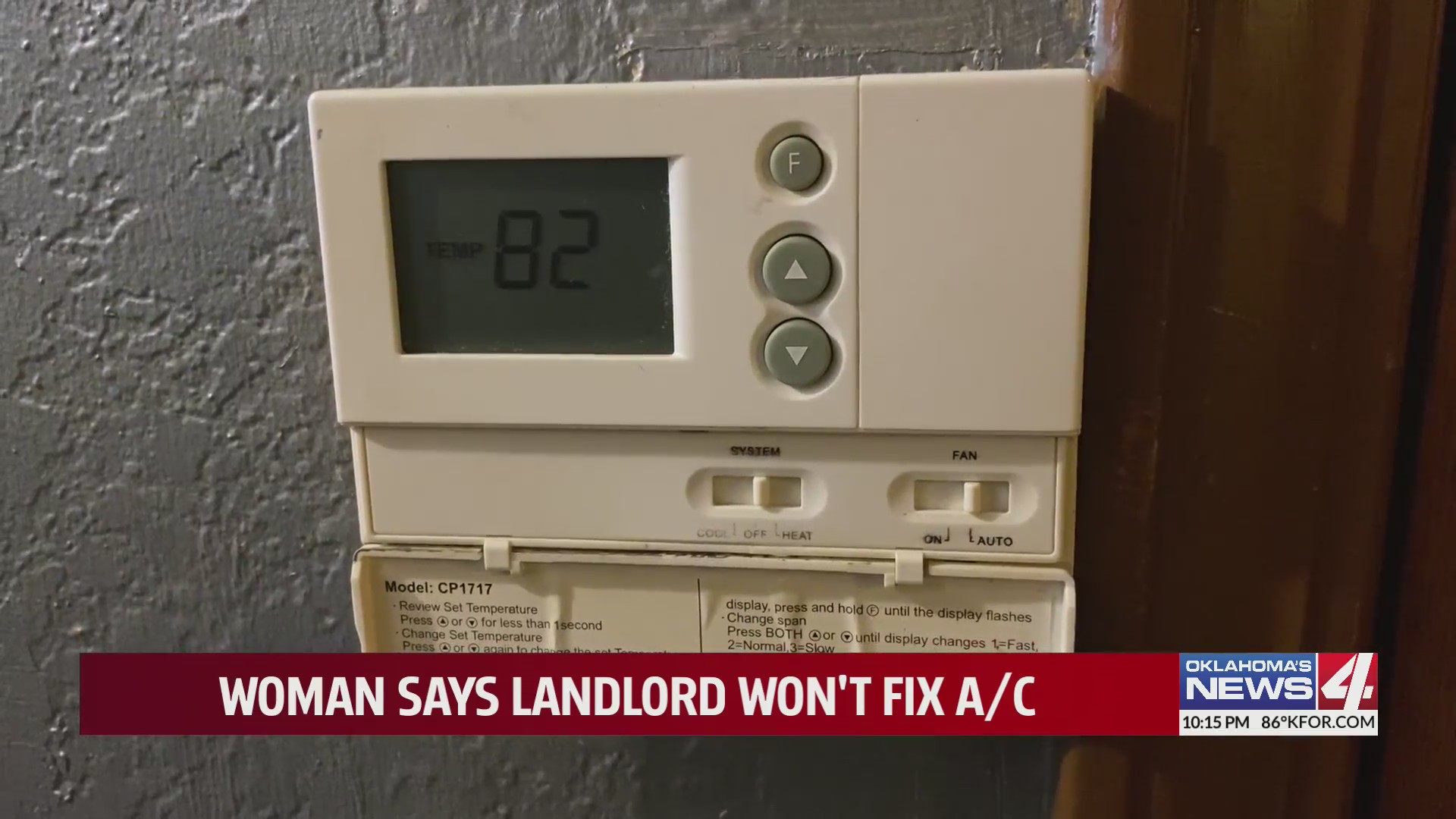 Woman says landlord won’t fix air conditioning Oklahoma City