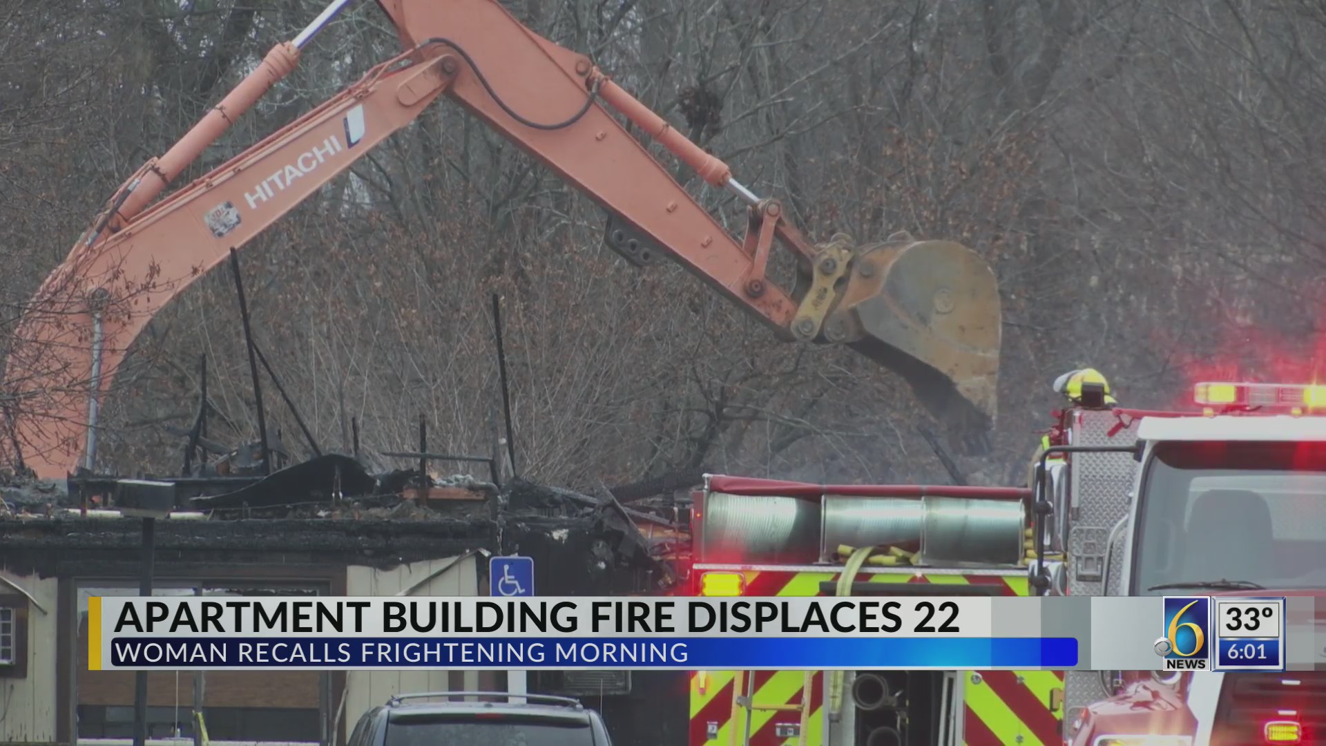 Apartment building fire displaces 22 – WLNS 6 News