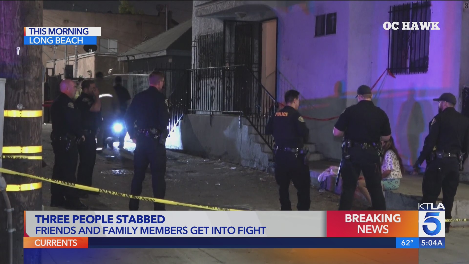 Triple-stabbing leaves suspect in critical condition in Long Beach – KTLA