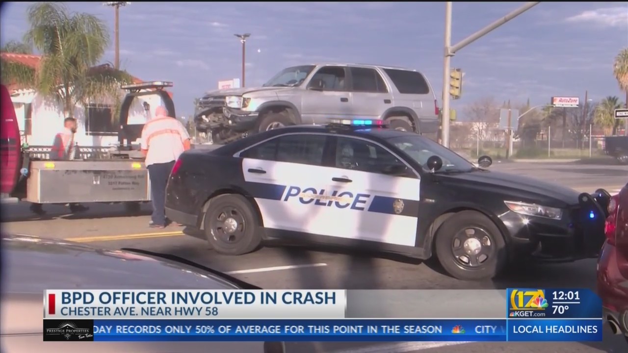 BPD officer involved in crash on S. Chester Ave. – KGET 17 News