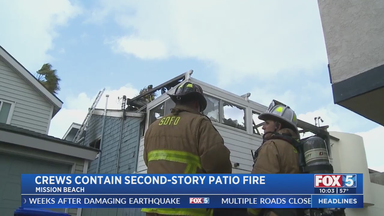 Crews Contain Second-Story Patio Fire – FOX 5 San Diego & KUSI News