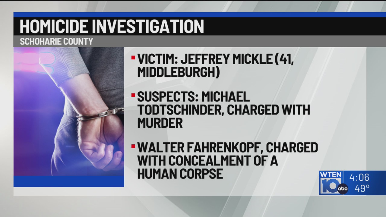 Two face charges in Schoharie County homicide case – NEWS10 ABC