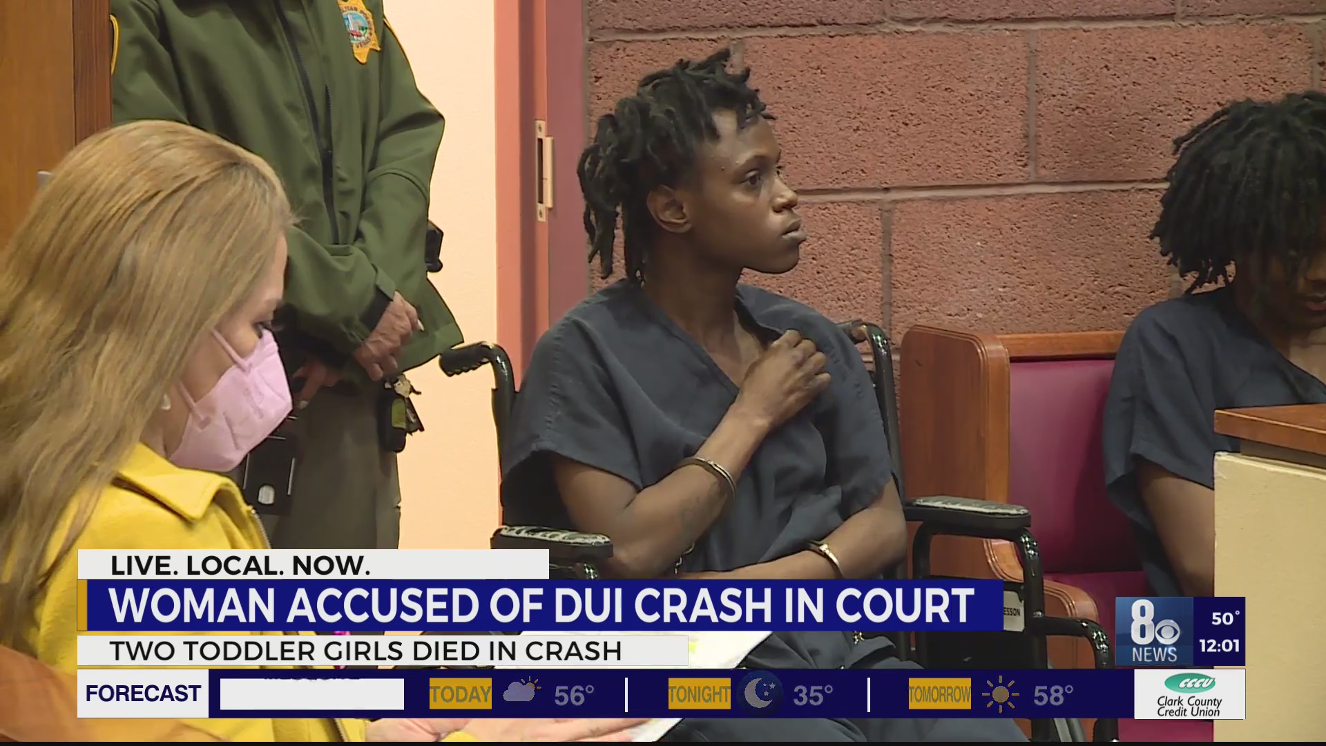 Aunt of 2 children killed in suspected DUI crash wheeled into court ...