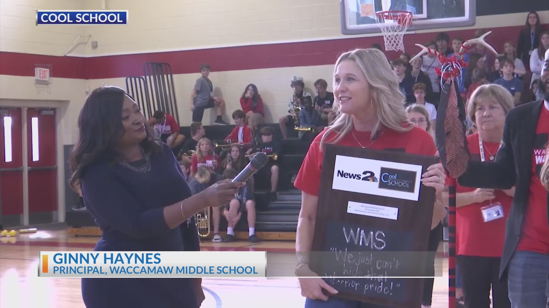 Waccamaw Middle School receives the Cool School award WCBD News 2