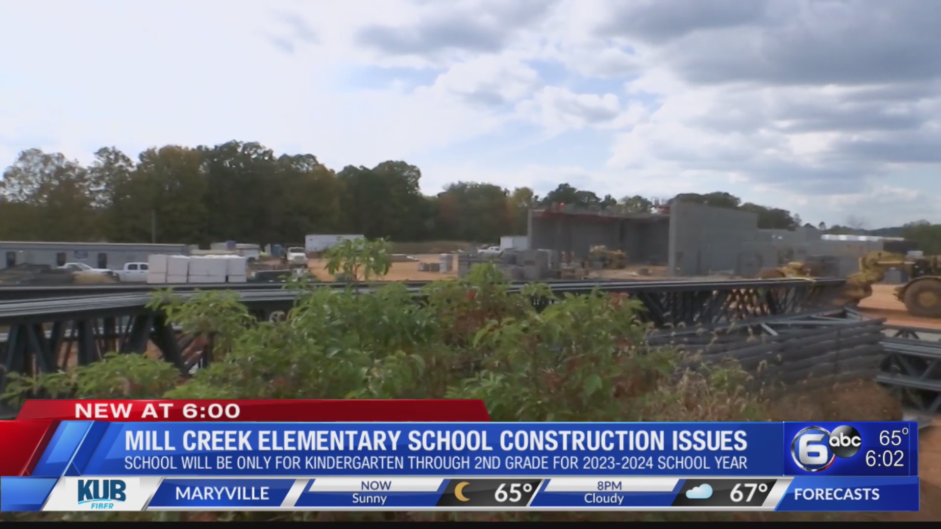 Mill Creek Elementary School construction issues WATE 6 On Your Side