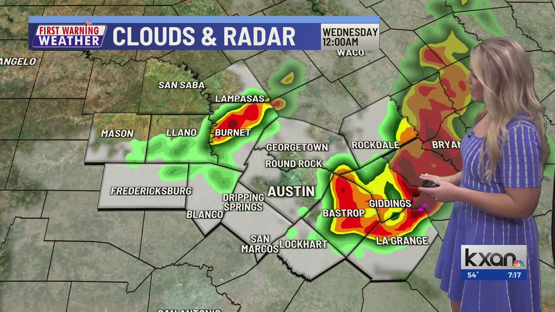 First Warning Weather with Kristen Currie KXAN Austin